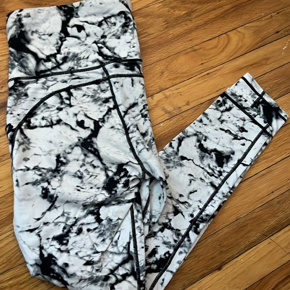 High rise marbled leggings - Picture 2 of 3